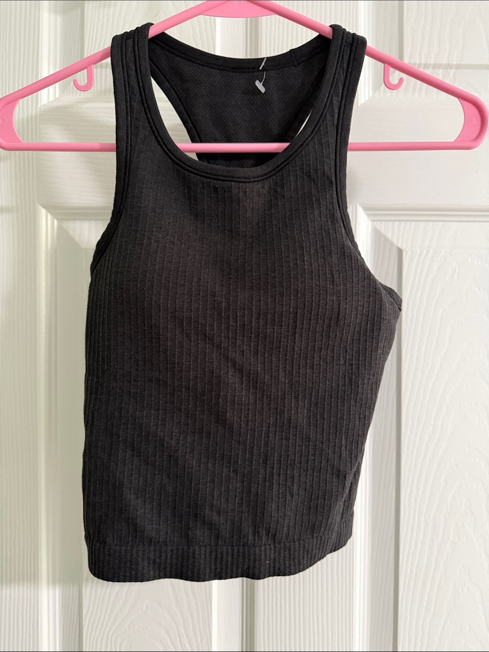 Lululemon Black Ribbed Racerback Tank Top - Women's